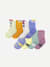 Junior Calf Sock 8-Pack - Blue Glow Jungle Mix L