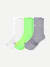 Women's RunPro Half Calf Sock 3-Pack - moonlight lime mix L
