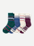 Youth Holiday Calf Sock 4-Pack - Forest Blue Mix L [8766]