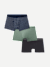 Men's Soft Flex Trunk 3-Pack - Navy Sage Black Mix L