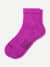 Modern Rib Quarter Socks - Grape Jam L [7407]