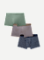 Men's Soft Flex Trunk 3-Pack - Grey Sage Navy Mix L