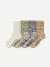 Chunky Ragg Half Calf Socks - neutral mix L [9868]