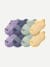 Toddler Gripper Ankle Sock 8-Pack - Sage Blue Mix L