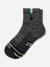 Merino Wool Blend Athletic Quarter Socks - black meteor L [9712]