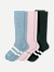 Everyday Compression Knee High Socks (15-20mmHg) - Rose Forest Mix L [11498]