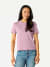 Women's Classic Fit Pima Cotton Crew Neck T-Shirt - Mauve WO1 [8530]