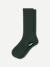 Merino Cashmere Blend Classic Rib Calf Socks - Dark Balsam L [10029]