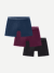 Men's Soft Flex Slim Boxer 3-Pack - Ocean Fig Black Mix L