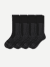 Men's Ultra Strong Merino Blend Calf Sock 4-Pack - Black L
