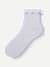 Lightweight Rosette Quarter Socks - Halo Blue L [9368]
