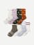 Women's Half Calf Sock 8-Pack - Olive Stripe Mix L