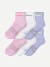 Women's Ruffle Athletic Quarter Sock 6-Pack - pink haze mix L