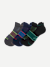 Men's Running Ankle Sock 3-Pack - Navy Green Mix L [8791]