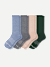 Merino Wool Blend Calf Socks - apricot elm mix L [9860]