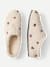 Women's Floral Embroidery Sunday Slipper - Cream L [10098]