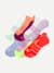 Women's Running Ankle Sock 6-Pack - Wildflower Blue Mix L [9243]