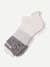 Tri-Block Ankle Sock - soft white charcoal L [9965]