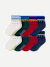 Toddler Lightweight Calf Sock 8-Pack - Red Pine Mix L