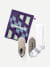Women's Travel Compression Sock and Gripper Slipper 2-Pack - Bright White Mix L