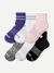 Women's All-Purpose Performance Quarter Sock 6-Pack - pink indigo mix L