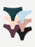 Women's No Show Thong 6-Pack - Glacier Teal Neutral Mix L