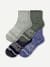 Merino Wool Blend Quarter Sock 4-Pack - glacier haze mix L [10287]