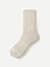Merino Wool Blend Half Calf Socks - Khaki L [8625]