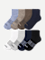 Men's Quarter Sock 8-Pack - Navy Birch Mix L