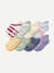 Toddler Gripper Ankle Sock 8-Pack - Sage Blue Mix L