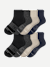 Women's Merino Wool Blend Quarter Sock 8-Pack - Dark Mix