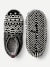 Adult Gripper Slipper - Black Soft White L [9680]