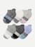 Junior Tri-Block Ankle Sock 6-Pack - mixed L [10324] 