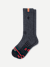 Merino Wool Blend Athletic Calf Socks - midnight navy L [9713]