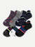 Men's Running Ankle Sock 6-Pack - cosmic bloom mix L