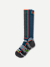 Mid-Cushion Merino Wool Ski & Snowboard Socks - Navy Ocean L [6968]