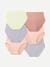 Women's No Show High Rise Brief 6-Pack - Nimbus Meringue Pink Mix L