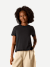 Pima Cotton Crew Neck T-Shirt - Black WO1 [8530]