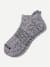 Marl Ankle Socks - Charcoal / White L [3360]
