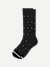 Dress Calf Socks - Black Diamond L [10080]