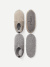 Women's Gripper Slipper Taupe Grey Mix 2-Pack L