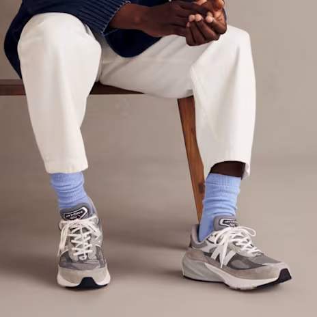 Men's Merino Wool Blend Roll-Top Gripper House Sock 3-Pack