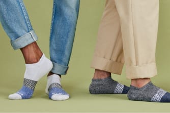 3 Paia Calzini Caviglia Donna Bombas Tri-Block Marl – Blu, Rosso, Grigio (Taglia M)