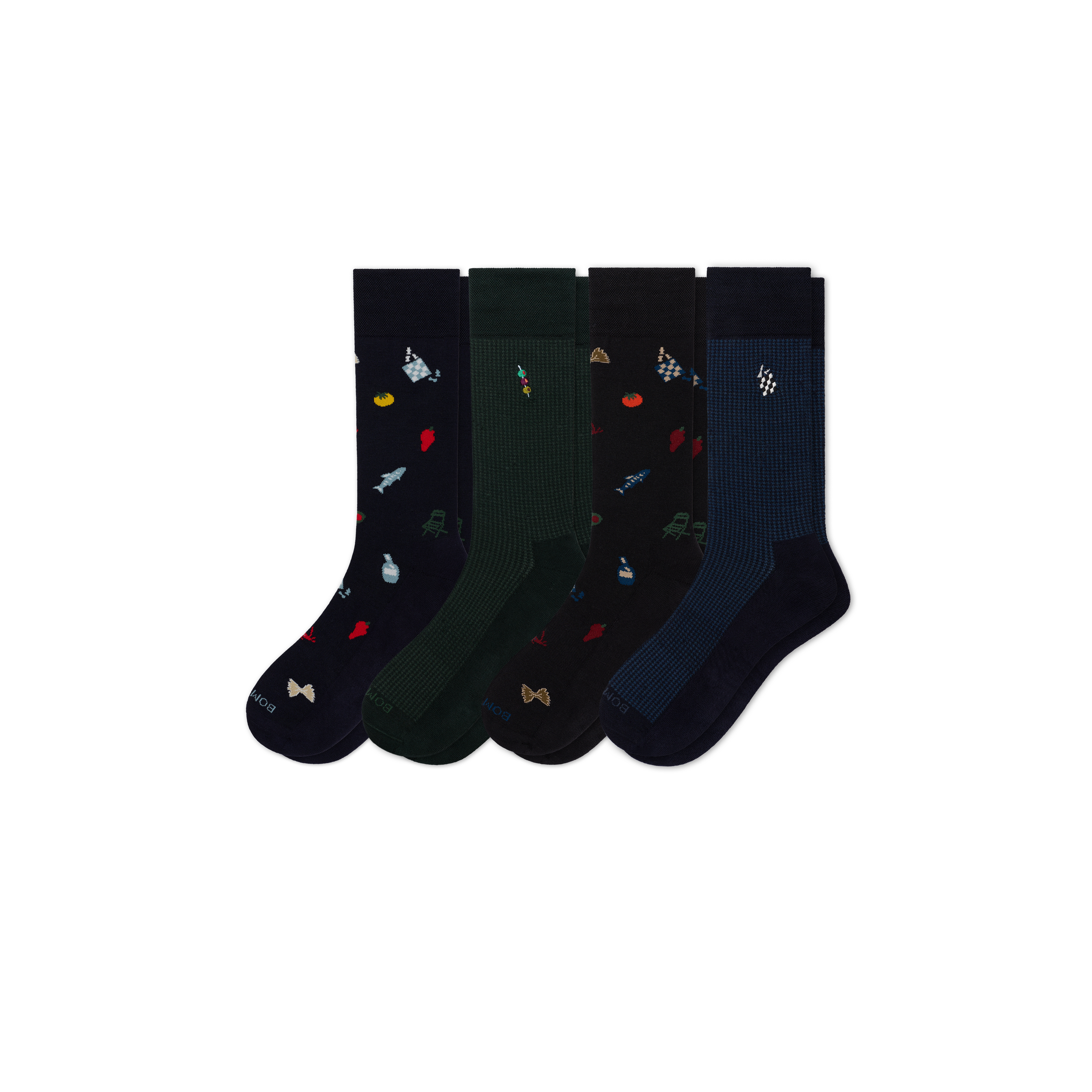 Bombas Men's Dress Calf Sock 4-Pack