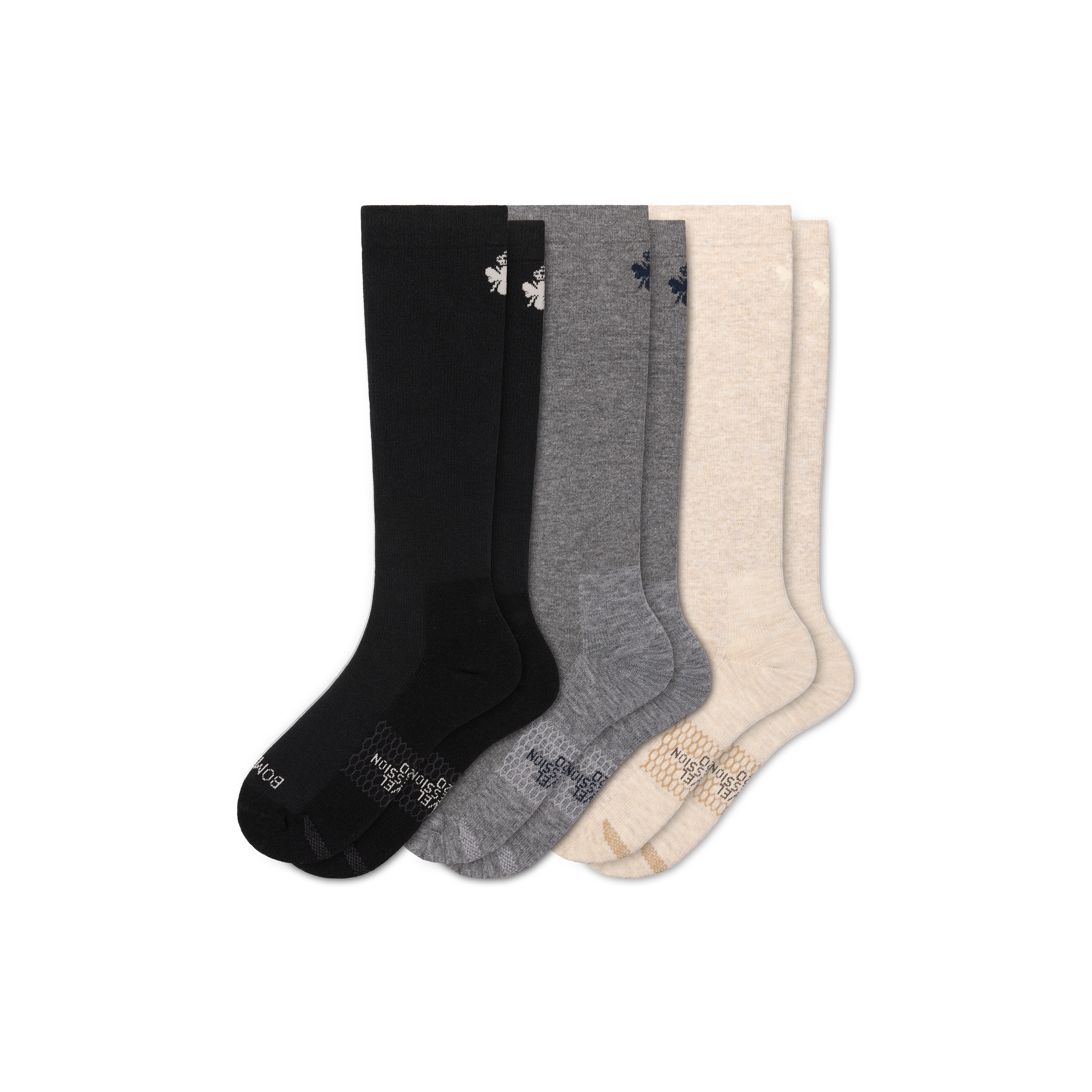 Women's Travel Compression Knee High Sock 3-Pack (1520mmHg)