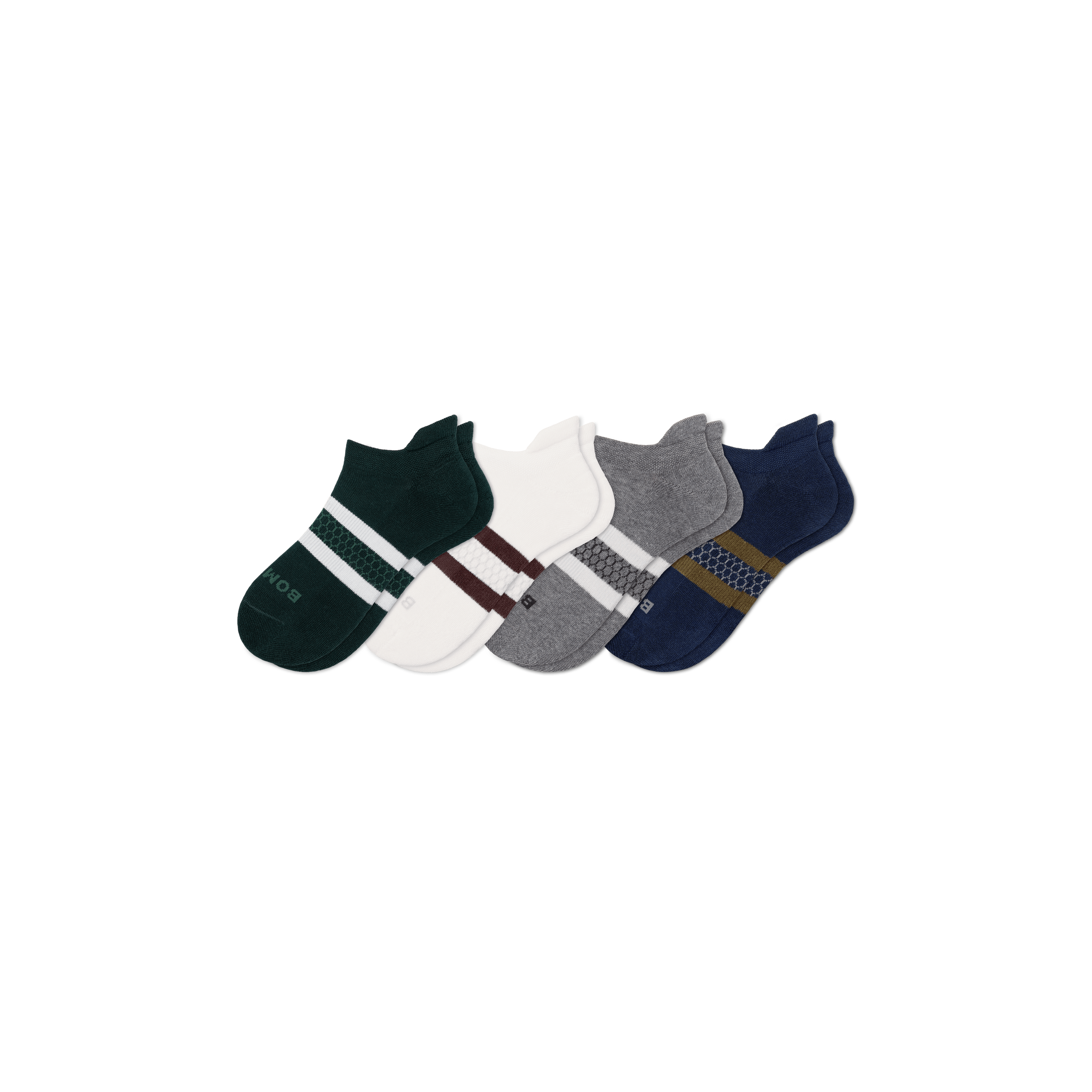 Bombas Men's Solids Ankle Sock 4-Pack