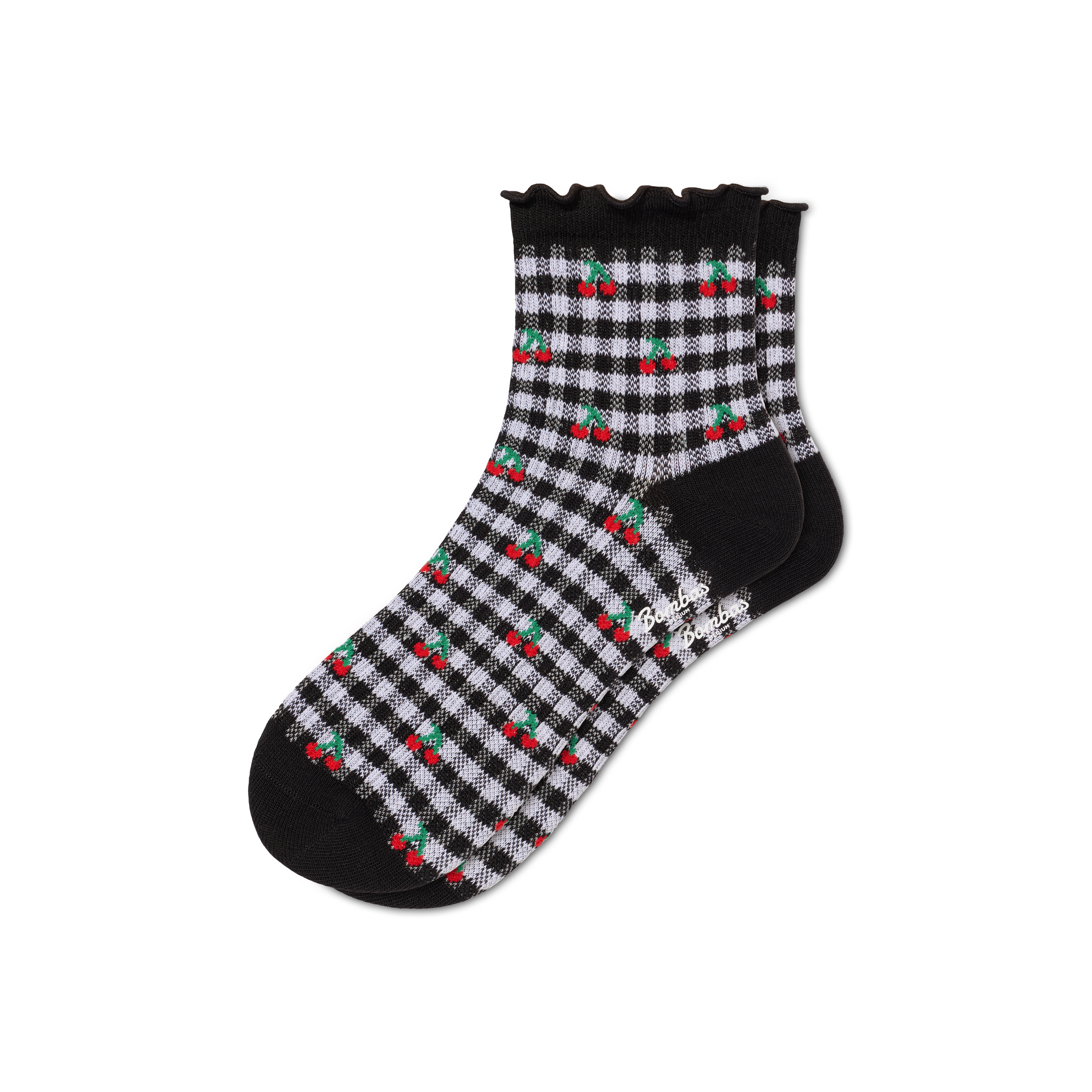 Women's Ruffle Rib Quarter Socks