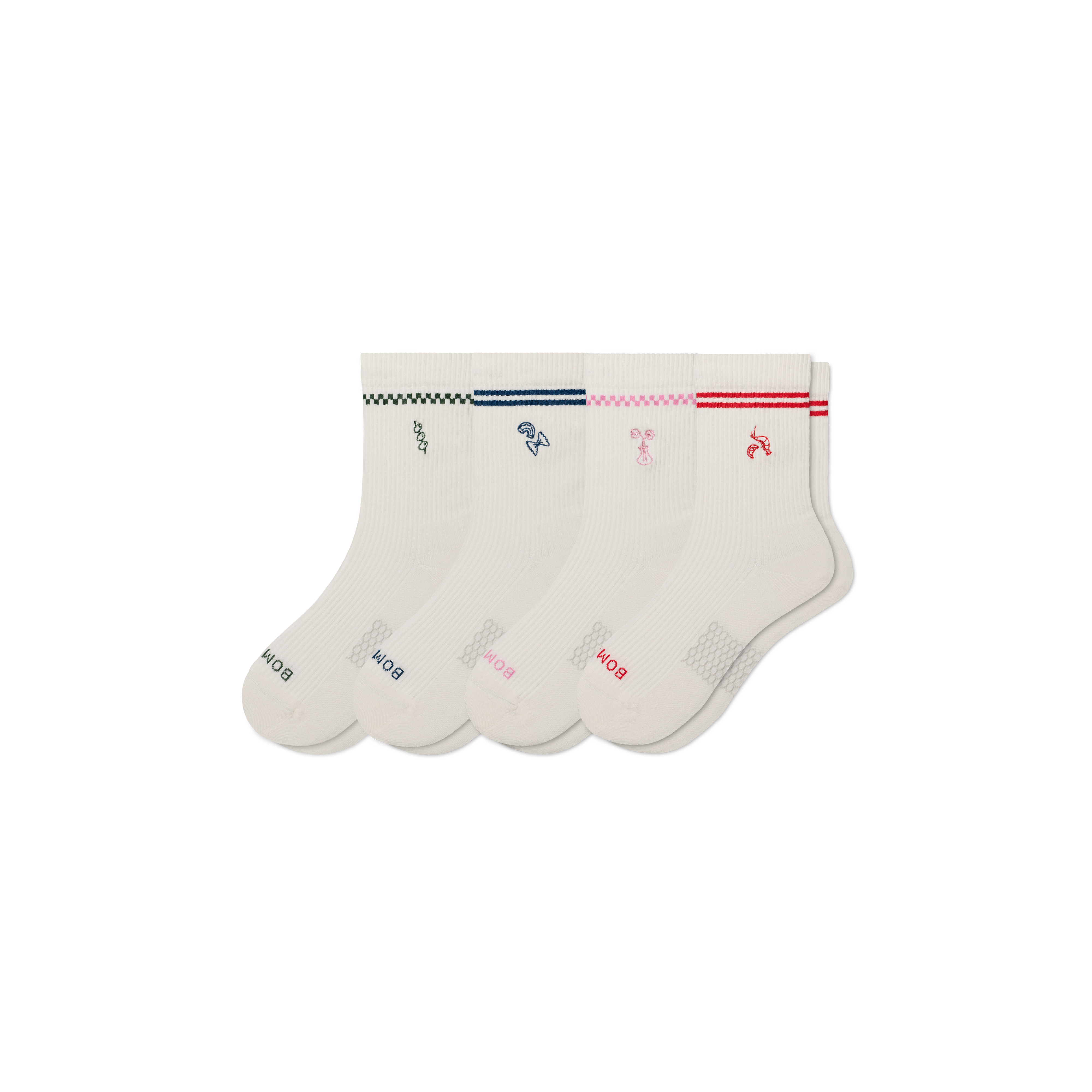 Women's Modern Rib Half Calf Sock 4-Pack