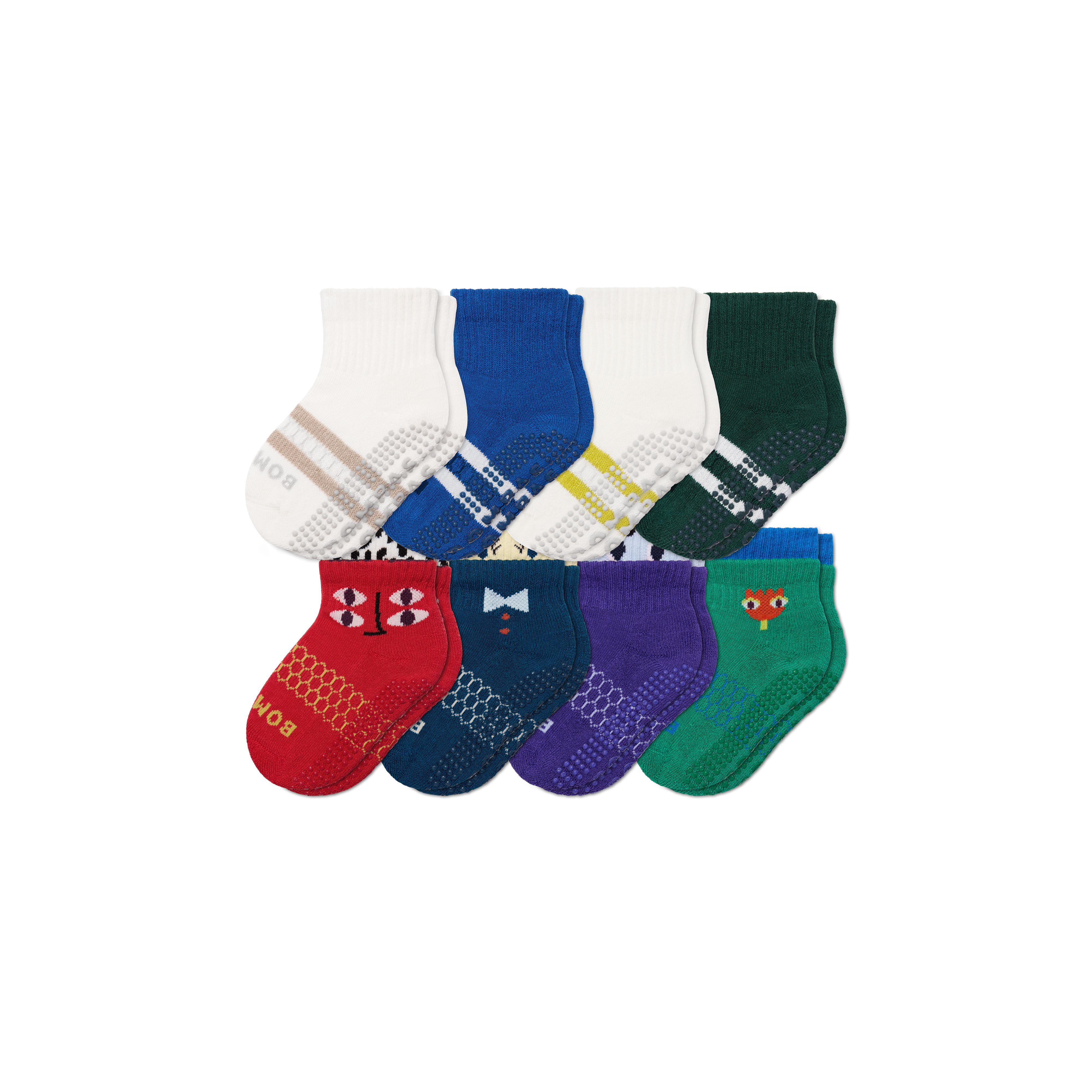 Toddler Gripper Calf Sock 8-Pack - Bombas