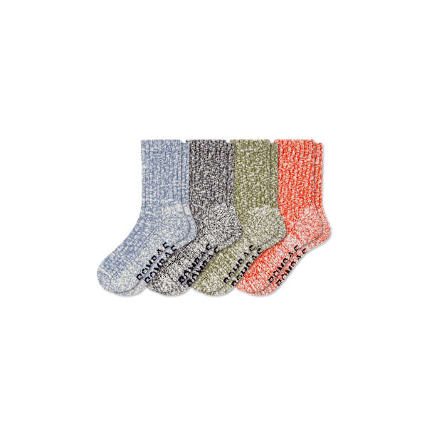 Women's Chunky Ragg Half Calf Sock 4-Pack